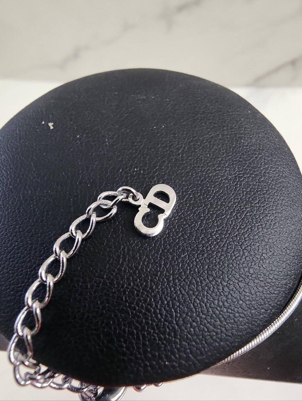 Authentic Vintage Dior Silver Tone Trotter Bar Necklace - Picture 6 of 8